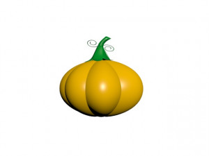 cartoon pumpkin 3Dモデル