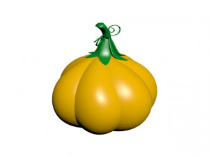 cartoon pumpkin 3Dモデル