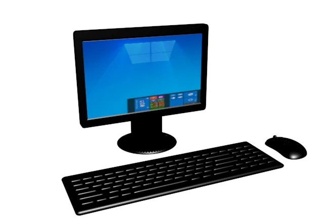 computer 3D Model .c4d .max .obj .3ds .fbx .stl .blend 