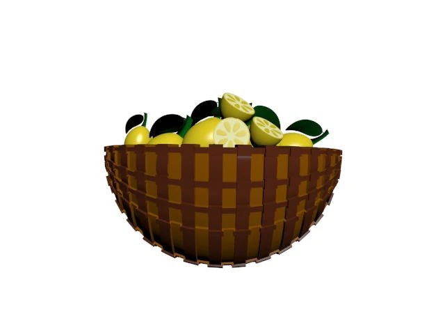 lemon 3D Model .c4d .max .obj .3ds .fbx .stl .blend 