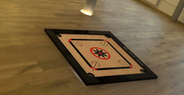 carrom board 3D Model .c4d .max .obj .3ds .fbx .stl .blend 