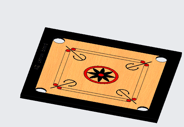 Carom Or Carrom Indian Board Game Black And Red Pattern Vector Illustration  Isolated On White Background Stock Illustration - Download Image Now -  iStock