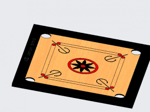 carrom board 3D Model