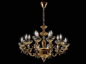 lassic chandelier col105 game model 3D 모델