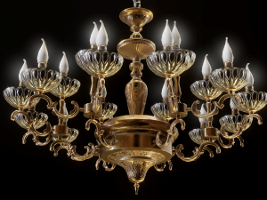 lassic chandelier col105 game model Modelo 3D