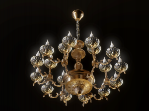 lassic chandelier col105 game model Modelo 3D