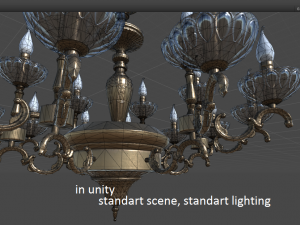 lassic chandelier col105 game model Modelo 3D