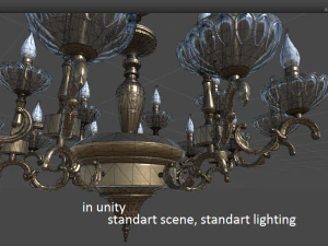 lassic chandelier col105 game model 3D Model