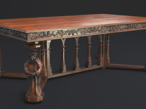 gothic table game mode 3D Model