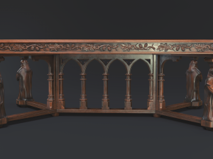 gothic table game mode Modello 3D