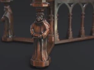 gothic table game mode 3D Model