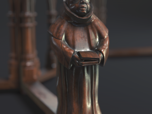 gothic table game mode Modello 3D