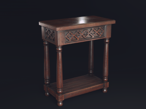 gothic console table 3D Model