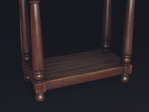 gothic console table Modelo 3D