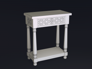gothic console table Modelo 3D
