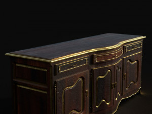chair and cupboard 3D Model