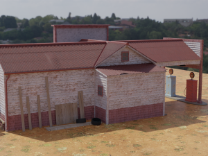 Old gas station 3Dモデル