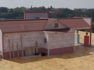 Old gas station 3D Model