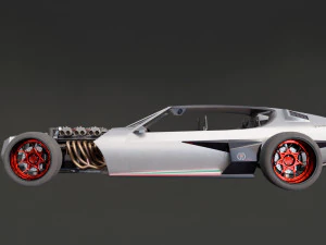 Rat rod-lamborghini espada 3D Model