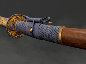 Katana - Low poly 3D Модель