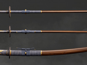 Katana - Low poly 3D Модель