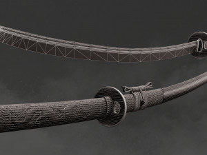 Katana - Low poly 3D Модель