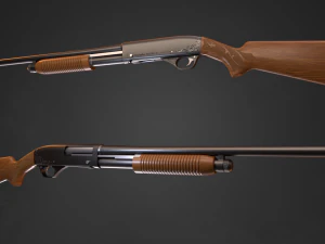 Fucile Remington Modello 31 in 3 tipologie Modello 3D