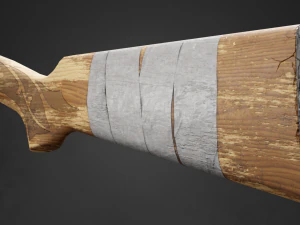Espingarda Remington Modelo 31 em 3 tipos Modelo 3D
