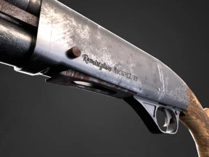 Espingarda Remington Modelo 31 em 3 tipos Modelo 3D