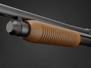 Espingarda Remington Modelo 31 em 3 tipos Modelo 3D