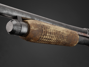 Shotgun Remington Model 31 in 3 types 3D 모델