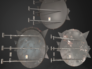 Neon sign Casino in 3 types 3D Model