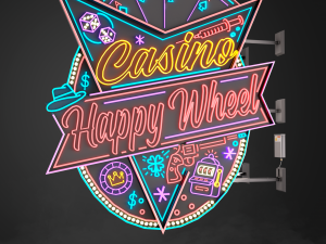 Neon sign Casino in 3 types 3D Model