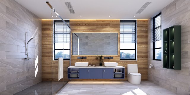 バスルーム 3Dモデル .c4d .max .obj .3ds .fbx .stl .blend 