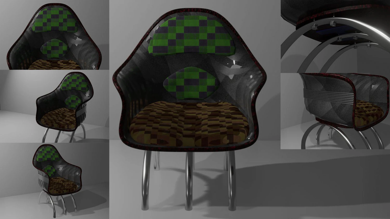 chair version 01 3D Model .c4d .max .obj .3ds .fbx .stl .blend 
