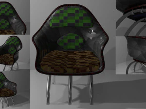 의자 버전 01 3D 모델