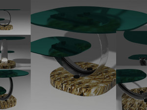 glass table 3D 모델