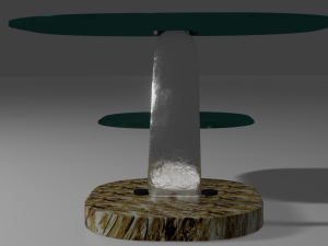 glass table 3Dモデル