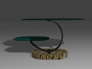 glass table 3Dモデル