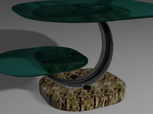 glass table 3Dモデル