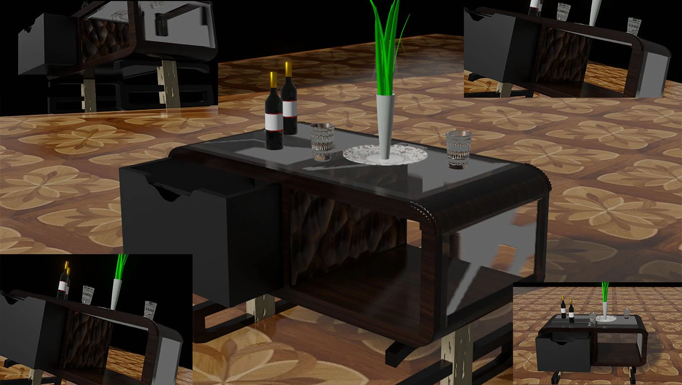 table 3D Model .c4d .max .obj .3ds .fbx .stl .blend