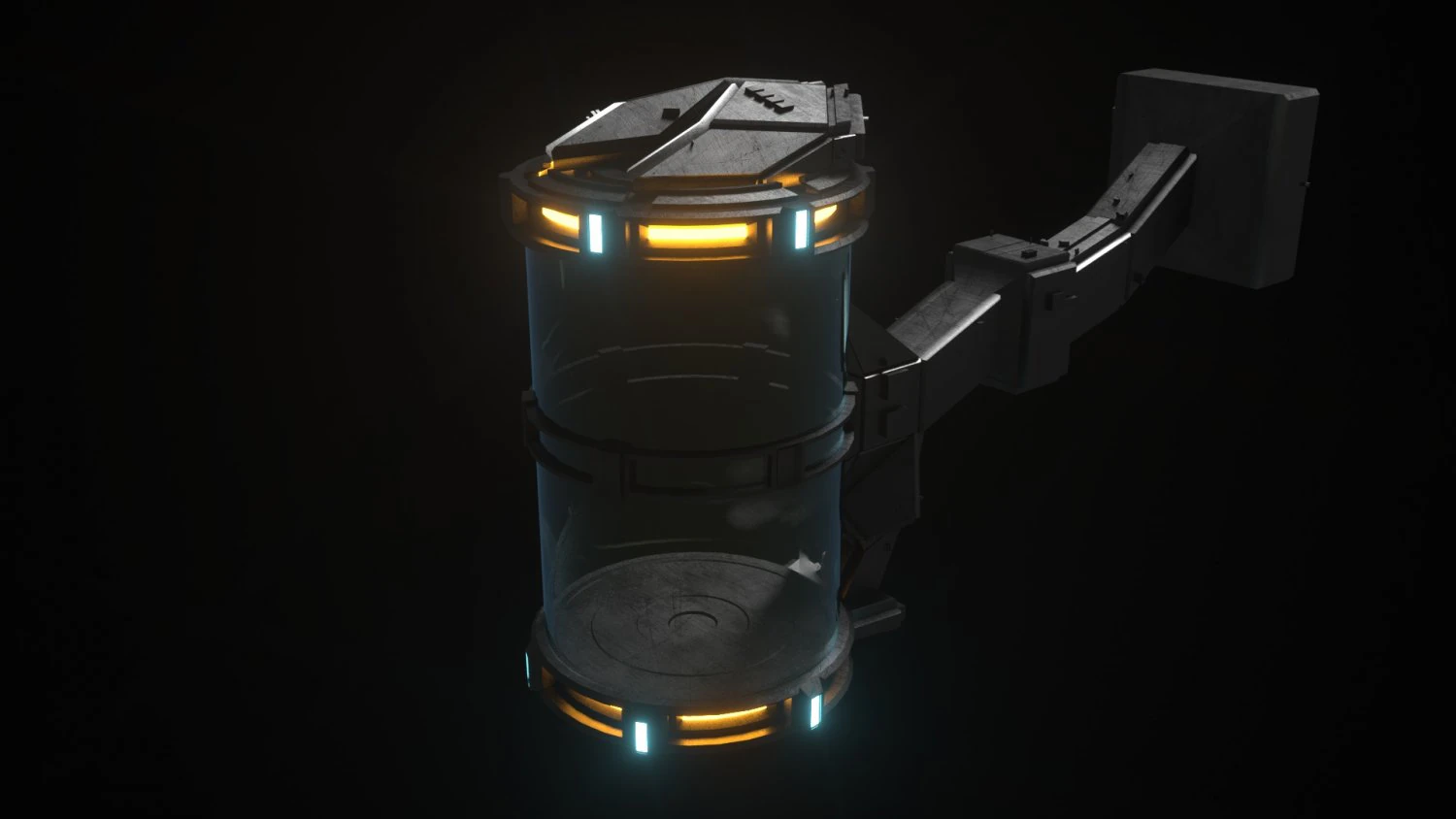 futuristic hibernation laboratory equipment space pod 3D Model .c4d .max .obj .3ds .fbx .stl .blend