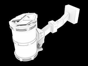 futuristic hibernation laboratory equipment space pod Modelo 3D