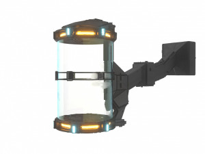 futuristic hibernation laboratory equipment space pod Modelo 3D