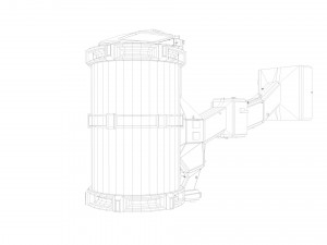 futuristic hibernation laboratory equipment space pod Modelo 3D