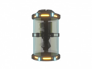 futuristic hibernation laboratory equipment space pod Modelo 3D