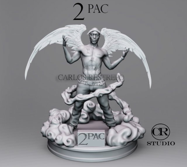 2 pac Modèle 3D .c4d .max .obj .3ds .fbx .stl .blend 