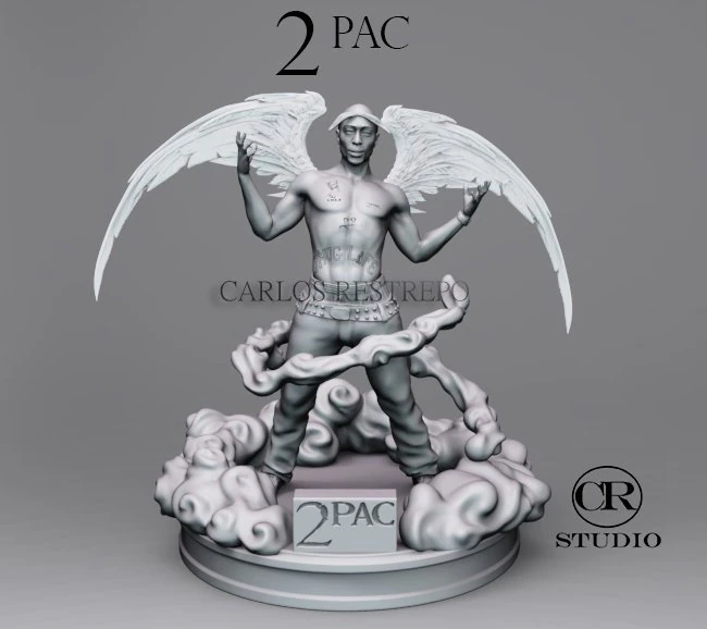 2 pac 3D Model .c4d .max .obj .3ds .fbx .stl .blend