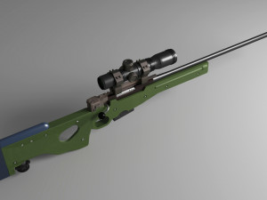 awm 300mm magnum Modelo 3D