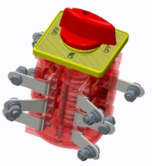 100a 3 housing rotory switch 3D Print Model .c4d .max .obj .3ds .fbx .stl .blend 